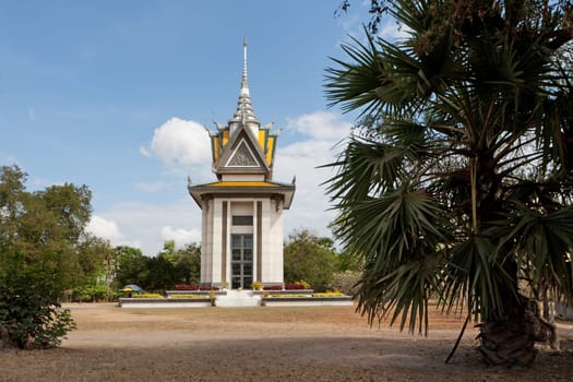 Choeung Ek Memorial Cambodia,commemoration of the horrific executions of the Pol Pot regime