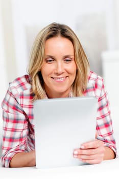 tablet woman