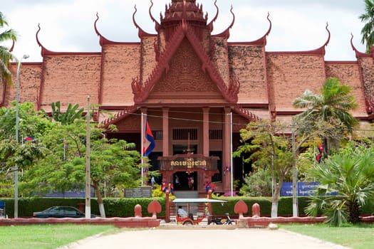 Phnom Penh National Museum,landmark in the capital of Cambodia