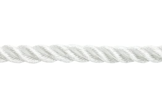 Strong nylon rope isolated on white