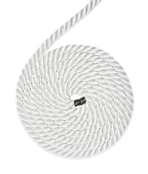 Strong rope isolated on white