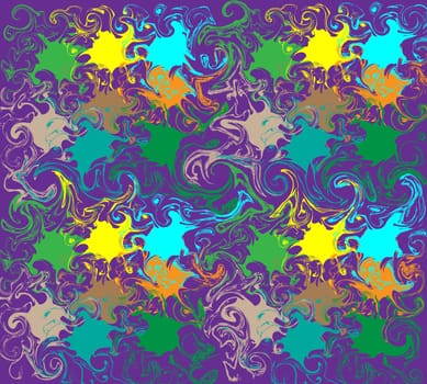 colorful abstraction of vector illustration on the purple