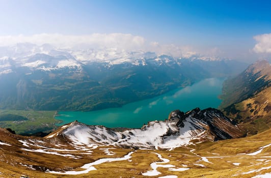 Veil clouds over Lake Brienz