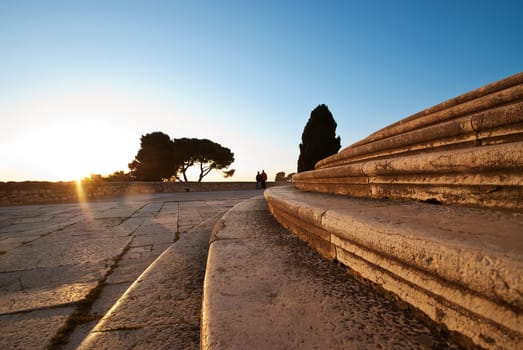Steps of stone