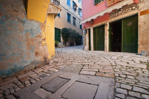 Alley in the old town of Rovinj