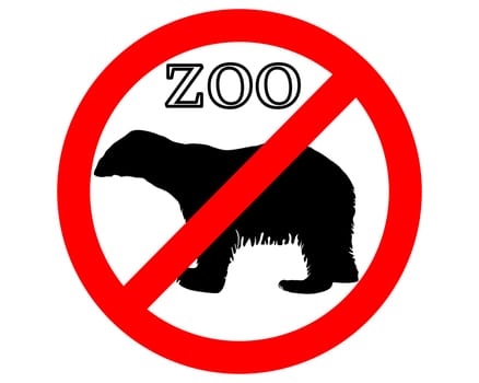 Polar bear banned in the zoo