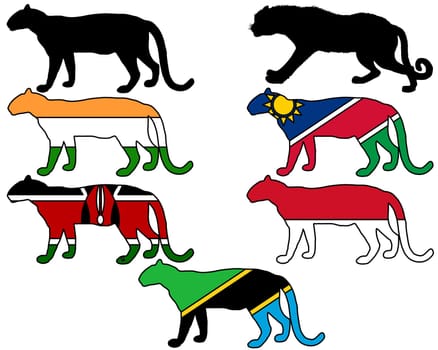 Leopard Flags