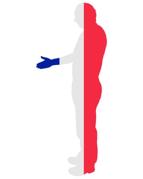 French handshake