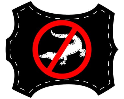 No crocodile leather
