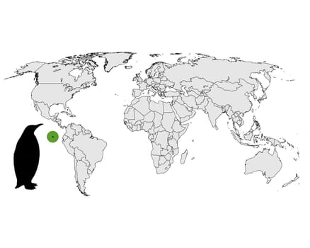 Galapagos Penguin Distribution Map