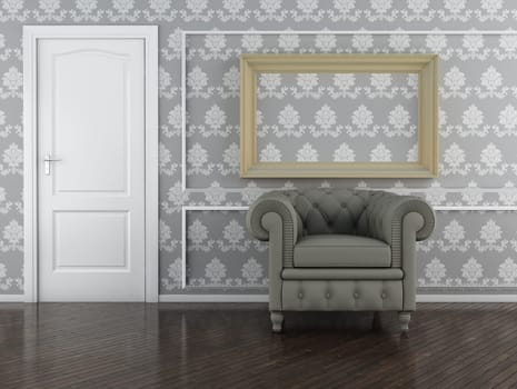 Classic interior (3D render) -  Elegance Furniture