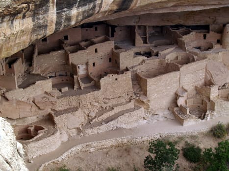 Ruins of Cliff Palace in Mesa Verde National Park, Colorado.
