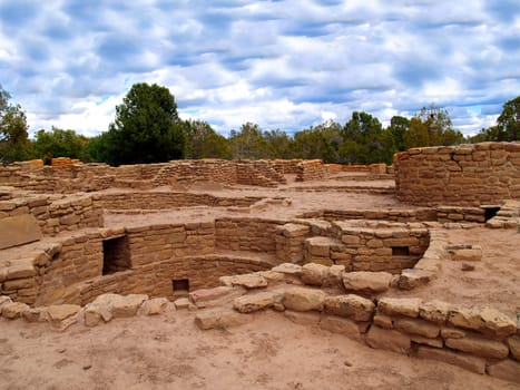 Ruins of Far View House in Mesa Verde National Park, Colorado.