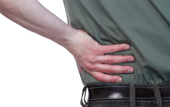 Man with back pain