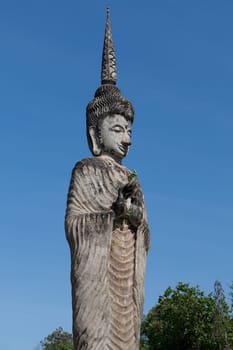 Figure Buddhism,huge statues in Nong Khai,northeast of Thailand