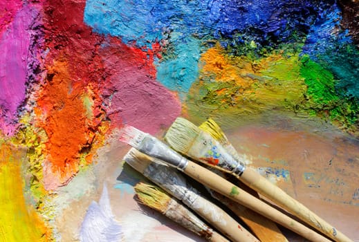 Painting Utensils - Palette of Brushes