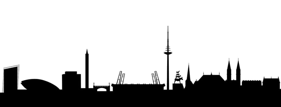 Bremen Silhouette Abstract