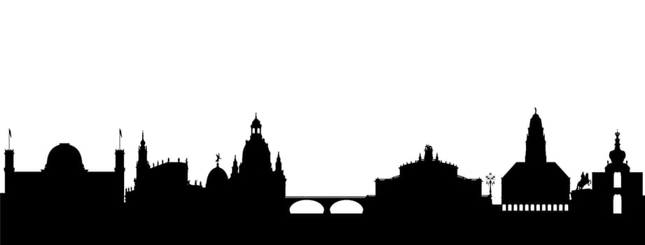 Dresden Silhouette Abstract