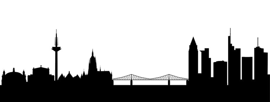 Frankfurt Silhouette Abstract