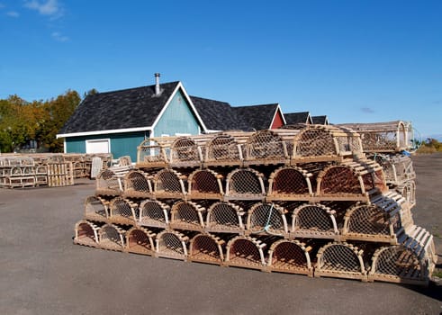 Fishing shacks with Lobster Traps and Copy Room