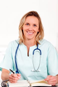 doctor with pen