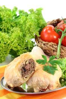 Arabic pâté with minced meat and ginger filling
