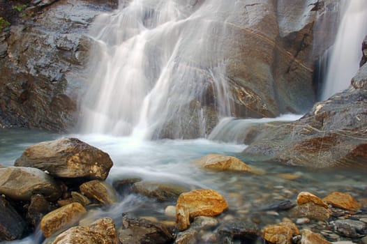 Waterfall Scenery, taken on a trip in the austrian alps