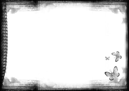 Computer designed highly detailed grunge border and background with space for your text or image. Great grunge layer for your projects.