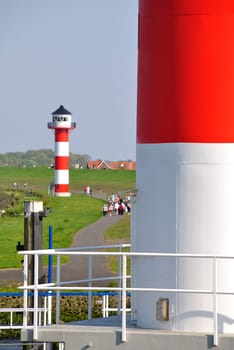 two lighthouses