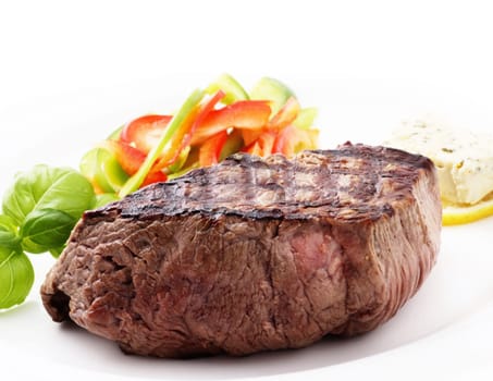 Grilled Beef Filet with seasonal vegetables and Rosemary