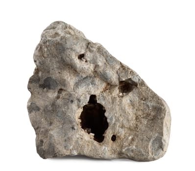 big rock isolated on a white background