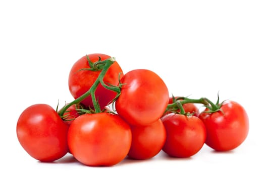 Tomatoes isolated on white