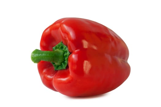Rote Paprika freigestellt