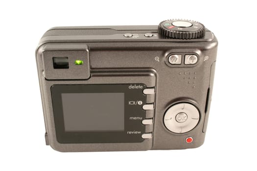 A Isolated digital camera back on white