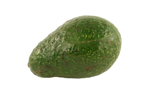 A Isolated avocado on a white background