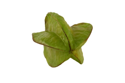 A Isolated Star fruit on white background