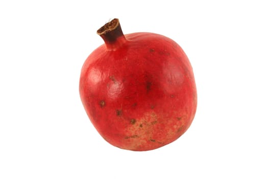 A Isolated pomegranate on white background