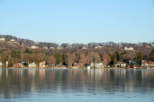 Some Houses on a frozen lake