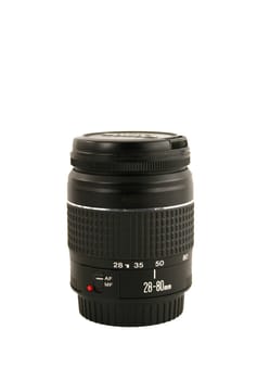 A 28-80mm Dslr Camera lens on white