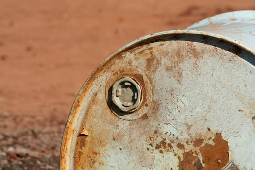 A Fifty five gallon drum with cap