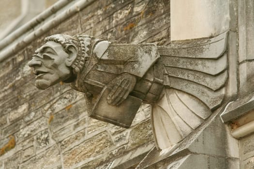 A gargoyle on a building in Princeton NJ