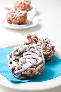 Traditional finnish May Day funnel cake, tippaleipa