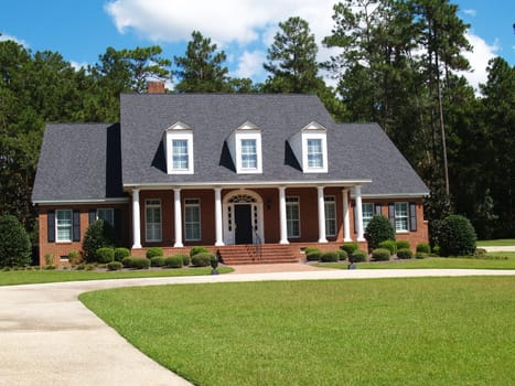 Two Story Brick Residential Home