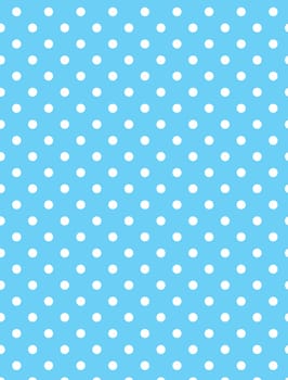Jpg.  Blue background with white polka dots.