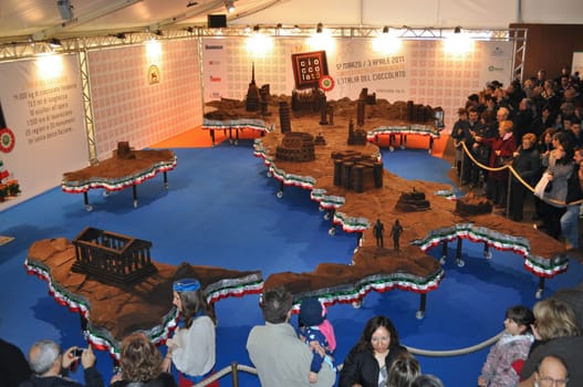 TURIN, PIEDMONT, ITALY - APRIL 3: CioccolaTo chocolate fair April 3, 2011 in Turin, Piedmont, Italy