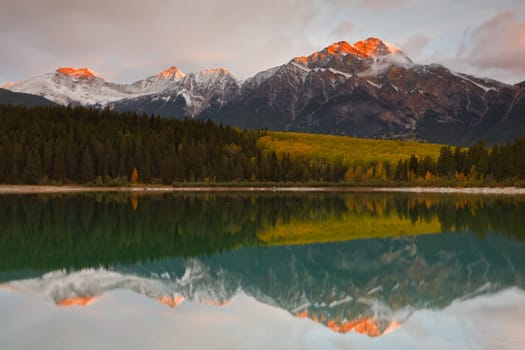Patricia Lake and Pyramid Mountain, Jasper National Park, Alberta, Canada