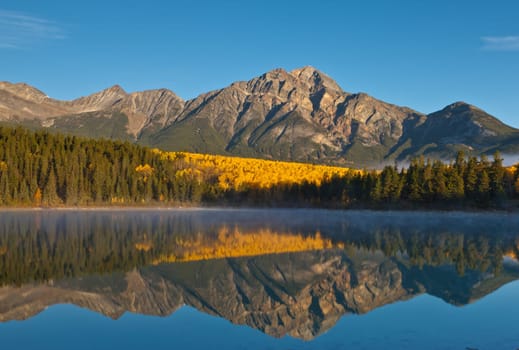Patricia Lake and Pyramid Mountain, Jasper National Park, Alberta, Canada