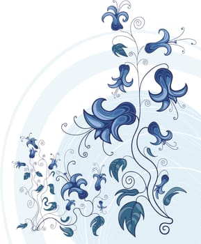 Illustration of Beautiful Floral Ornament