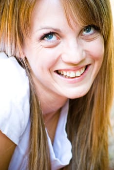 beautiful young woman outdoor portrait