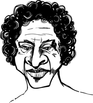 Illustration of African Man face